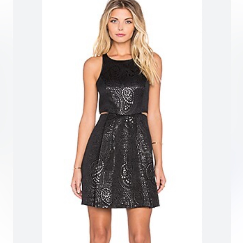 BCBGeneration Black Cutout mini dress